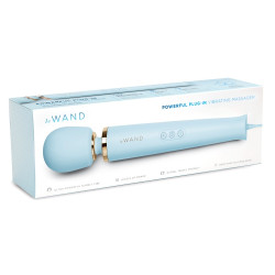le WAND Wand Powerful Plug-In 34cm - Tête 62mm Bleu Ciel